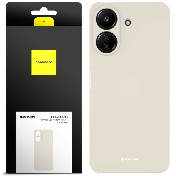 Spacecase Etui Silicone Case Poco C65 / Redmi 13C 4G bone