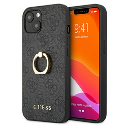 Guess GUHCP13S4GMRGR iPhone 13 mini 5,4"szary/grey hardcase 4G with ring stand