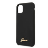 Guess GUHCN65LSLMGBK iPhone 11 Pro Max black/czarny hard case Silicone Vintage Gold Logo