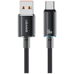 Kabel USAMS Cloud Series US-SJ658 6A USB-A do USB-C 1,2m czarny