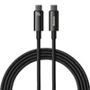 Cable USB C - USB C 480Mb/s 240W 3m Baseus Tungsten Gold CAWJ040101 - black