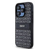 DKNY DKHCP15XPRTHSLK iPhone 15 Pro Max6.7" czarny/black hardcase Leather Mono Stripe & Metal Logo
