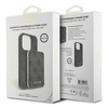 Zestaw Guess GUBPM5P15S4GEMGK iPhone15 6.1" hardcase + Powerbank 5000mAh MagSafe czarny/black 4G Metal Logo