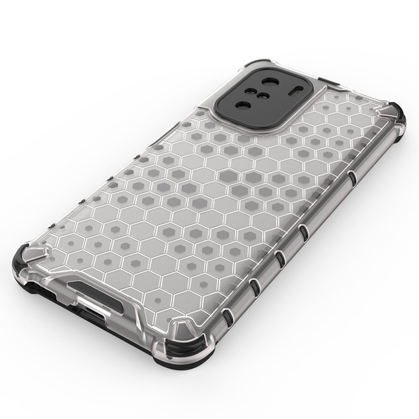 Honeycomb etui pancerny pokrowiec z żelową ramką Xiaomi Redmi K40 Pro+ / K40 Pro / K40 / Poco F3 czarny