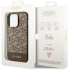 GUESS GUHMP14LHGCFSEW IPHONE 14 PRO 6.1" BRĄZOWY/BROWN HARD CASE GCUBE STRIPES MAGSAFE