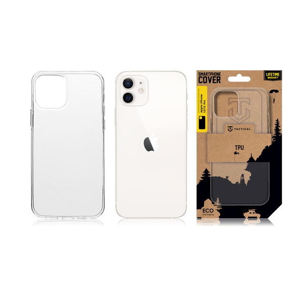 Tactical TPU Cover for Apple iPhone 12/12 Pro Transparent