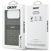 Etui DKNY Repeat Texture Pattern with    Tonal Stripe do iPhone 17 Pro Max czarny