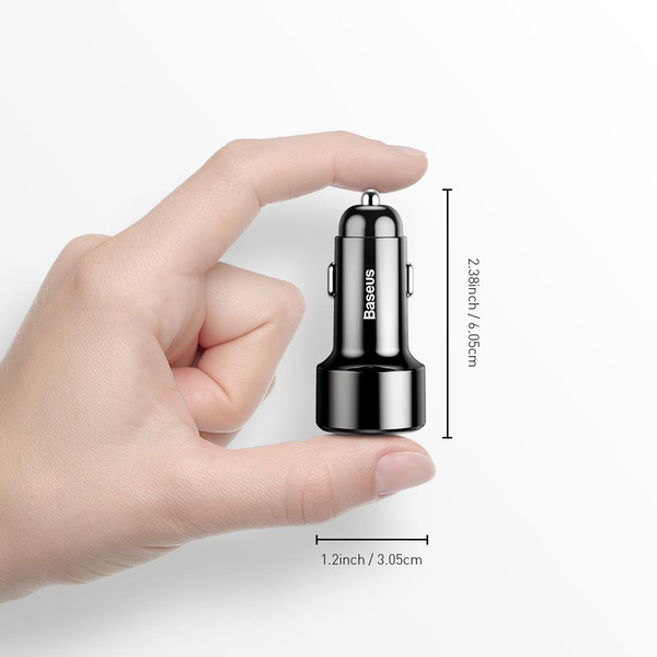 Baseus Magic Series Dual QC - Quick Charge 3.0 2x USB 45W 6A car charger black (CCMLC20A-01)