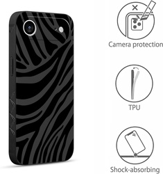 Etui Pnakqil Iphone 17 Pro Aesthetic zebra, black animal vibes pudełko
