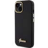Guess GUHCP15SSMBSLK iPhone 15 / 14 / 13 6.1" czarny/black hardcase Silicone Script Metal Logo & Frame