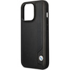 Etui BMW Leather Blue Dots na iPhone 14 Pro - czarne
