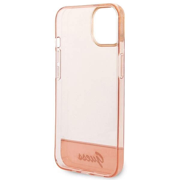 Guess GUHCP14MHGCOP iPhone 14 Plus / 15 Plus 6.7" różowy/pink hardcase Translucent