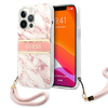 Guess GUHCP13XKMABPI iPhone 13 Pro Max6,7" różowy/pink hardcase Marble Strap Collection