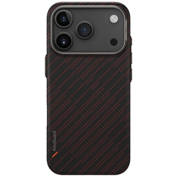 Etui UNIQ Keva EDGE do iPhone 17 Pro     Magclick Charging pomarańczowy