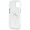 Karl Lagerfeld KLHMP14SHLSKCH iPhone 14   6.1" biały/white hardcase IML Metal Karl&Choupette Head MagSafe