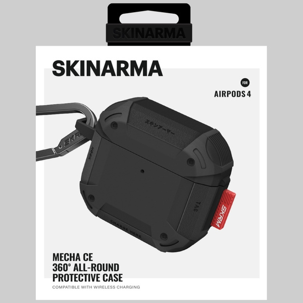 Etui Skinarma Mecha CE do AirPods 4      czarny