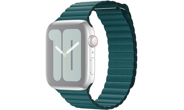 Apple Peacock Feather Leather Loop for 44mm / 45mm / 46mm / 49mm Cases - Size L, Original Seal, MXPM2ZM/A