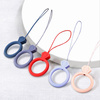 SILICONE LANYARD FOR THE PHONE DIAMOND RING PENDANT FOR A FINGER YELLOW