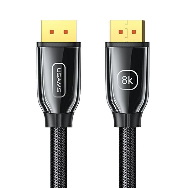 USAMS Kabel DP do DP - Display Port 3.0m 8K HD czarny/black  SJ533DP01 (US-SJ533)