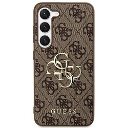 Guess GUHCS24L4GMGBR S24 Ultra S928brązowy/brown hardcase 4G Big Metal Logo