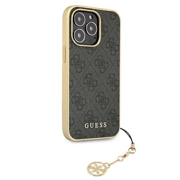 Guess GUHCP13XGF4GGR iPhone 13 Pro Max6,7" szary/grey hardcase 4G Charms Collection