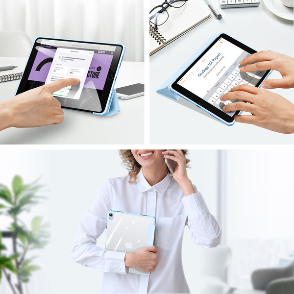 DUX DUCIS COPA CASE FOR IPAD 10.9'' 2022 (10 GEN.) SMART COVER STAND BLUE