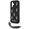 Etui Karl Lagerfeld Saffiano Crystals    w/Chain do iPhone 16 czarny