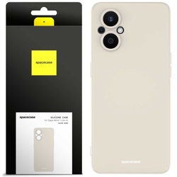 Spacecase Etui Silicone Case Oppo Reno 7 Lite bone