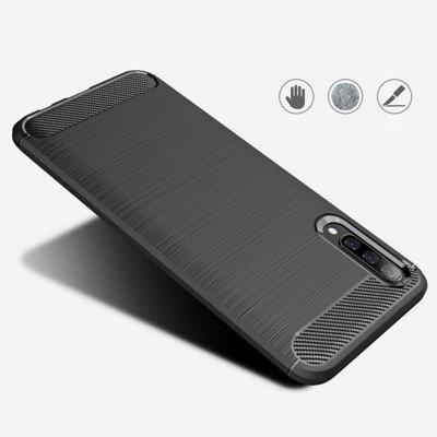 CASE ETUI CARBON LUX CZARNY SAMSUNG GALAXY A70