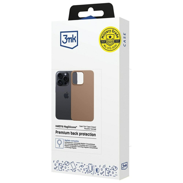 Etui 3MK Hardy MagSilicone do Apple      iPhone 14 Pro złoty