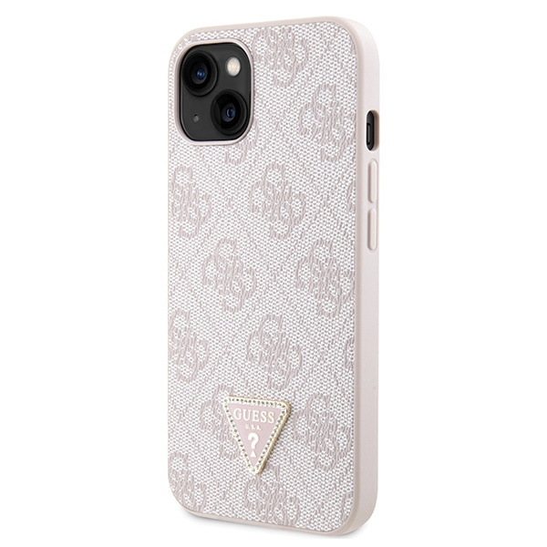 Guess GUHCP14XP4TDSCPP iPhone 14 Pro Max6.7" różowy/pink hardcase Crossbody 4G Metal Logo