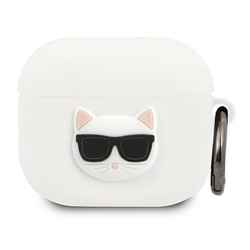 KARL LAGERFELD KLACA3SILCHWH AIRPODS 3 COVER WHITE/WHITE SILICONE CHOUPETTE