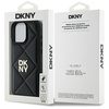DKNY DKHCP16LPQDSLK iPhone 16 Pro 6.3"czarny/black Quilted Stack Logo