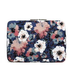 Canvaslife Sleeve for 15-16'' laptop - navy blue and pink