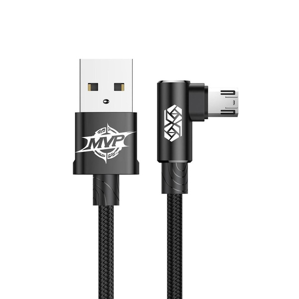 Baseus kabel MVP Elbow USB - microUSB 2,0 m 1,5A czarny
