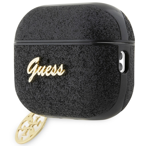 Guess GUAP2GLGSHK AirPods Pro 2 (2022/2023) cover czarny/black Glitter Flake 4G Charm