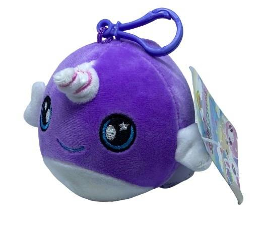SQUISHEE NARWAL - PURPLE KEYRING