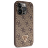 Guess GUHCP14LP4TDSCPW iPhone 14 Pro6.1" brązowy/brown hardcase Crossbody 4G Metal Logo