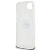 Etui Karl Lagerfeld IML Metal Choupette  Head MagSafe do iPhone 16e biały