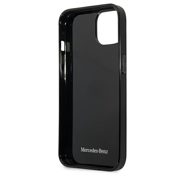 Etui Mercedes Silver Stars Pattern na iPhone 13 mini - czarne