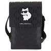 KARL LAGERFELD KLWBSAKHPCK BLACK/BLACK SAFFIO MONOGETTE