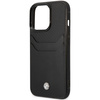 Case BMW BMHCP14X22RSEPK iPhone 14 Pro Max 6.7" black/black Leather Card Slot