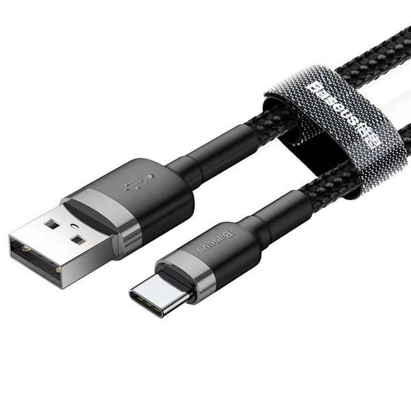 Baseus kabel Cafule USB - USB-C 3m 2A szaro-czarny