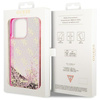 Guess GUHCP14XLC4PSGP iPhone 14 Pro Max6.7" różowy/pink hardcase Liquid Glitter 4G Transculent