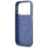 Etui Guess 4G Strass Logo & Big Strap    Metal Buttons MagSafe do iPhone 17 Pro niebieski