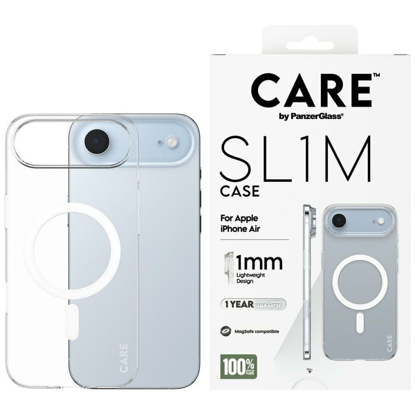 Etui CARE by PanzerGlass SL1M MagSafe do iPhone Air przezroczysty