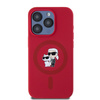 Karl Lagerfeld KLHMP15LSCMKCRHR iPhone 15 Pro 6.1" czerwony/red hardcase Silicone KC Heads Ring MagSafe