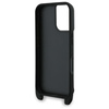 Karl Lagerfeld KLHCP16SSAKCPBK iPhone 16  6.1" czarny/black hardcase Saffiano Karl&Choupette Metal Pin CBDY Strap