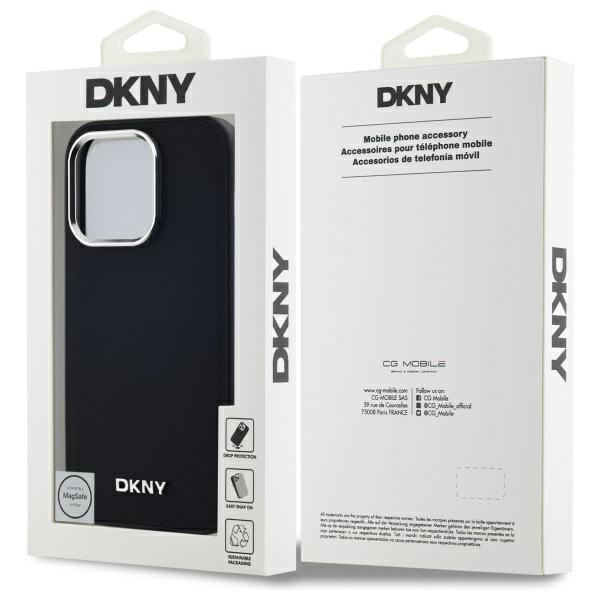 DKNY DKHMP14LPSCMCLK iPhone 14 Pro6.1" czarny/black hardcase Plain Logo MagSafe