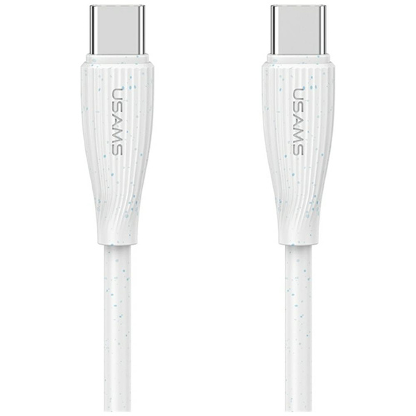 Kabel USAMS Green Series SJ716 60W USB-C do USB-C 1m biały